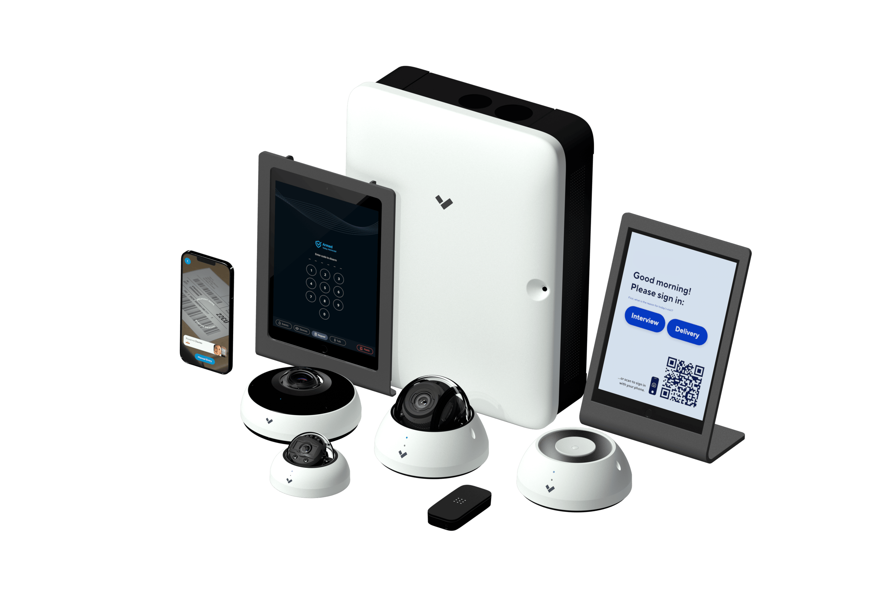 Verkada Device Family used in 16 camera wireless security system