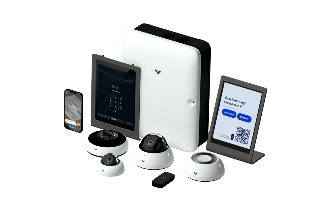 Verkada Device Family used in 8 camera wireless security system