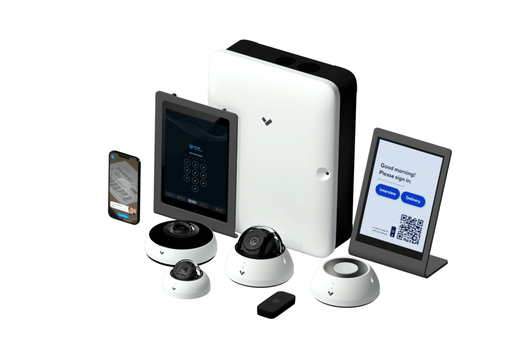 Verkada Device Family used in 8 camera wireless security system