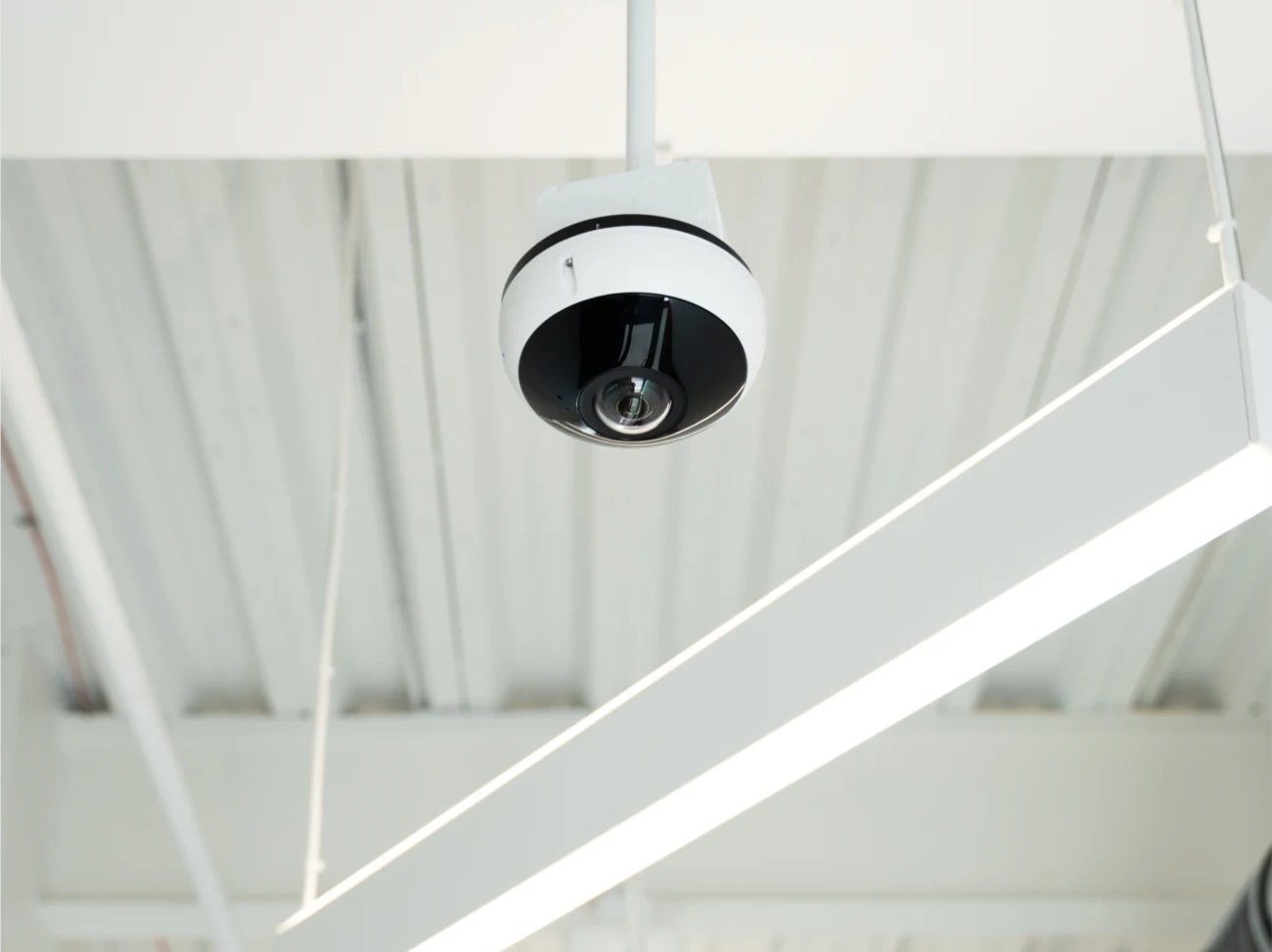 Verkada Fisheye Camera mounted on ceiling