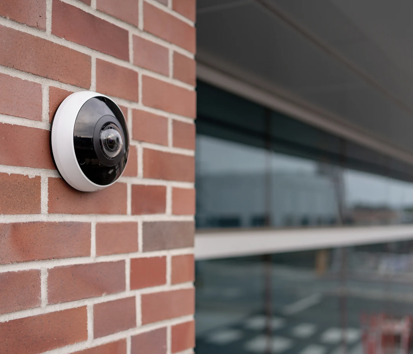 Verkada fisheye security cameras monitoring business premises