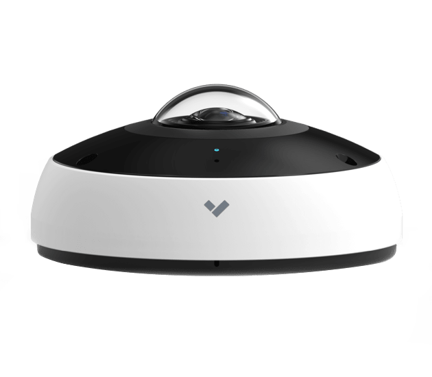 Verkada fisheye camera with AI video analytics