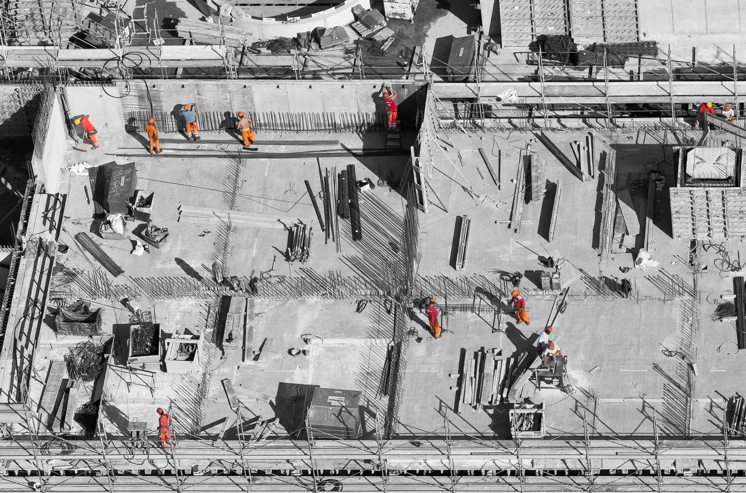 Work site safety monitored by jobsite camera