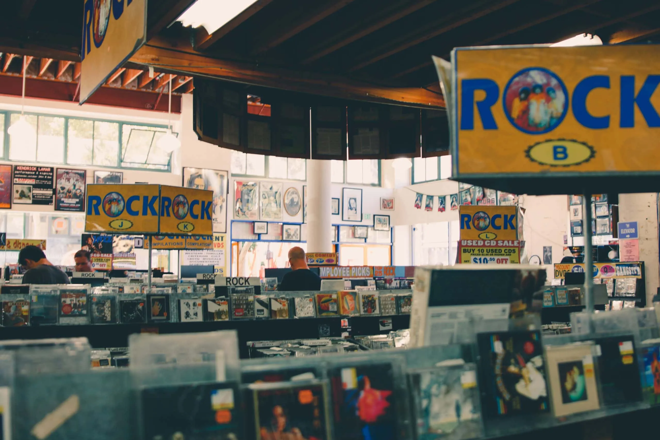 Record shop in San Diego protected by security camera system