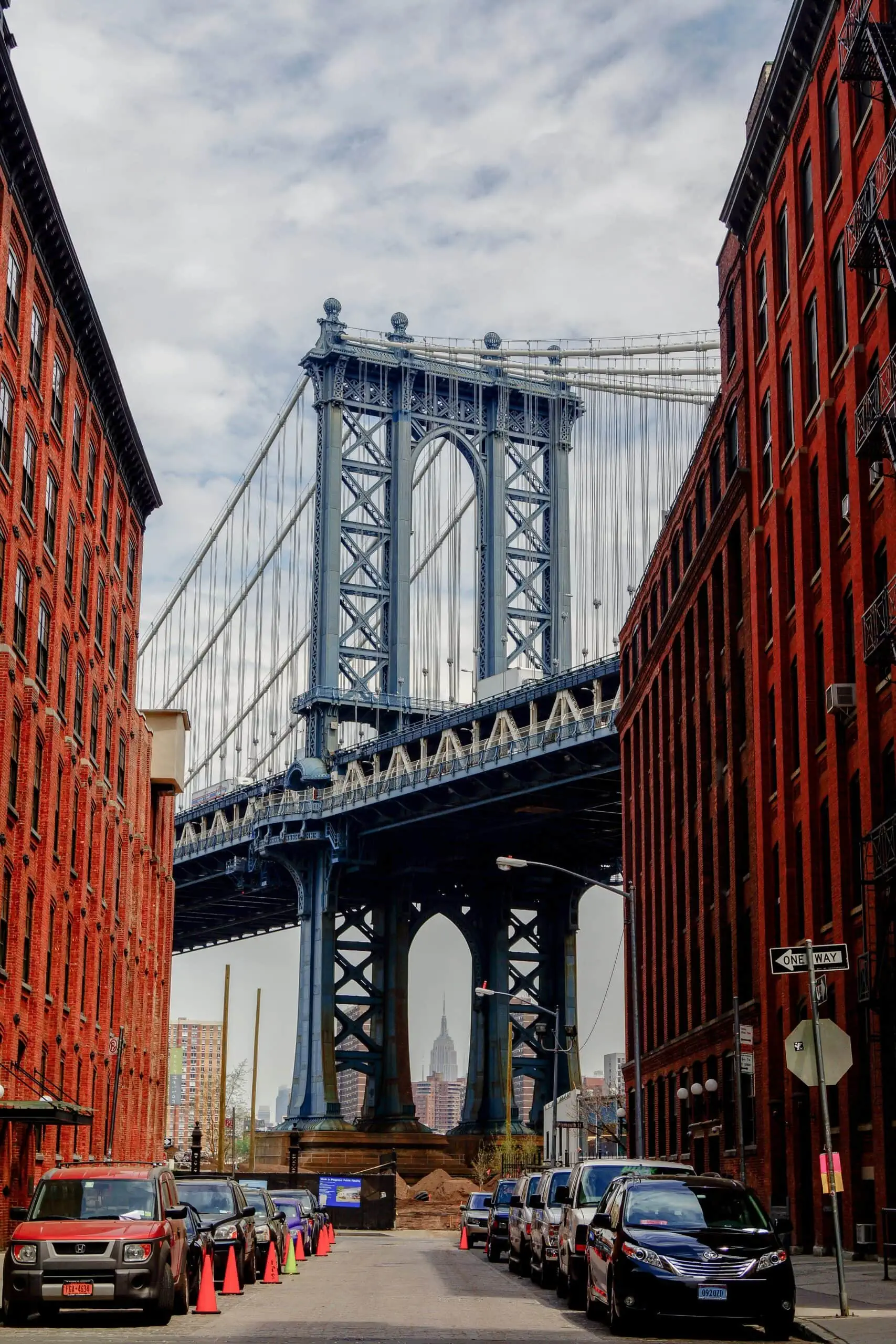 NYC bridge monitored by street surveillance cameras