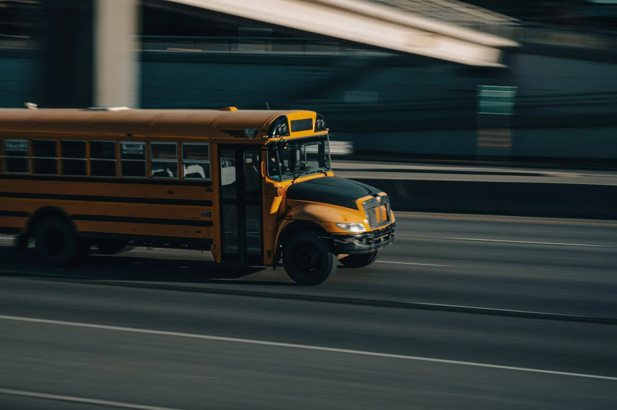 School bus on highway using GPS solution