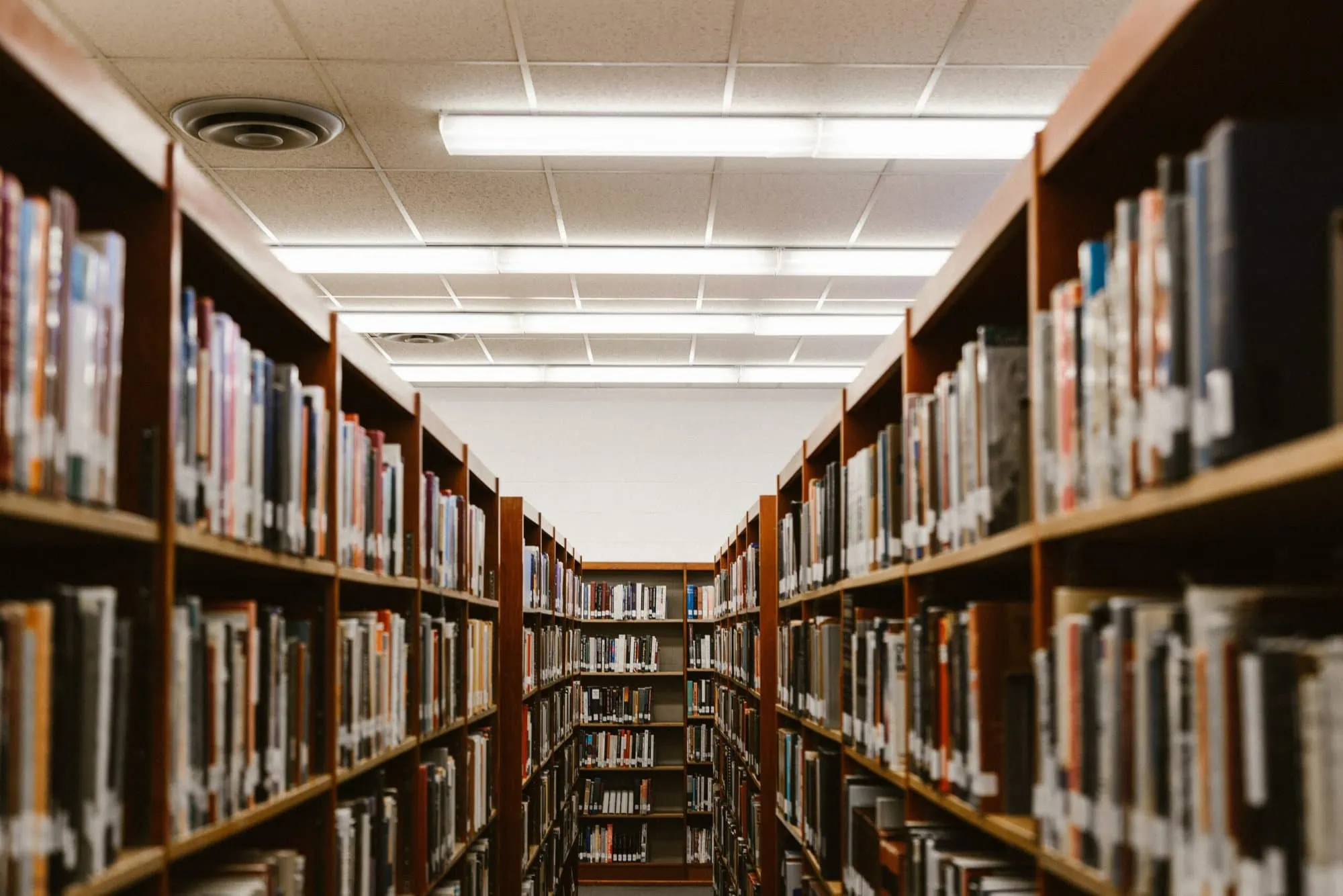 School library monitored by security camera with best video quality